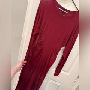 Zara maroon long dress